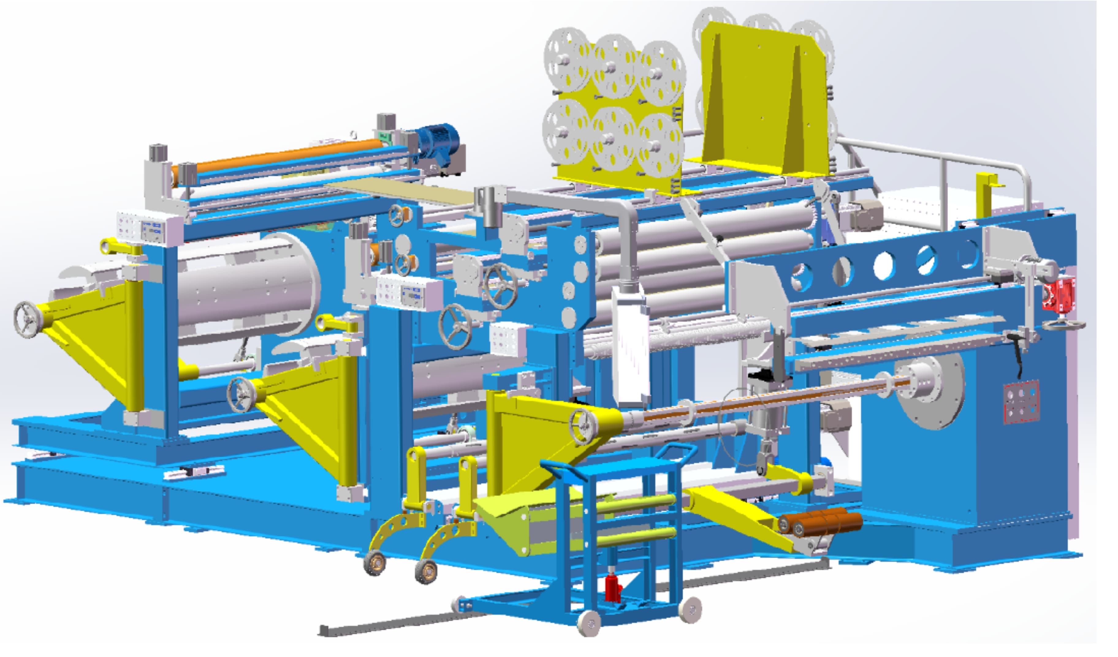 Motorized Tension Foil Winding Machine
